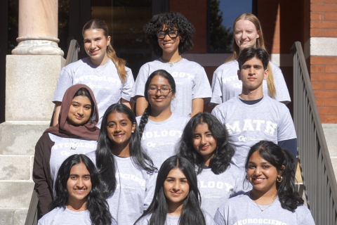 1st row, from L to R: Nidhi Shenoy, Inara Sheeraz, Pallavi Dokka; 2nd row: Meghana Kesari, Ishita Sukul; 3rd row: Ameera Alam, Anjali Ganapathiraju, Agastya Arora; 4th row: Lea Setton, Jayanna Baptiste, Ava-Elizabeth Jacoby.